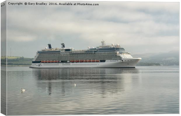 Celebrity Silhouette on the Clyde Canvas Print by GBR Photos