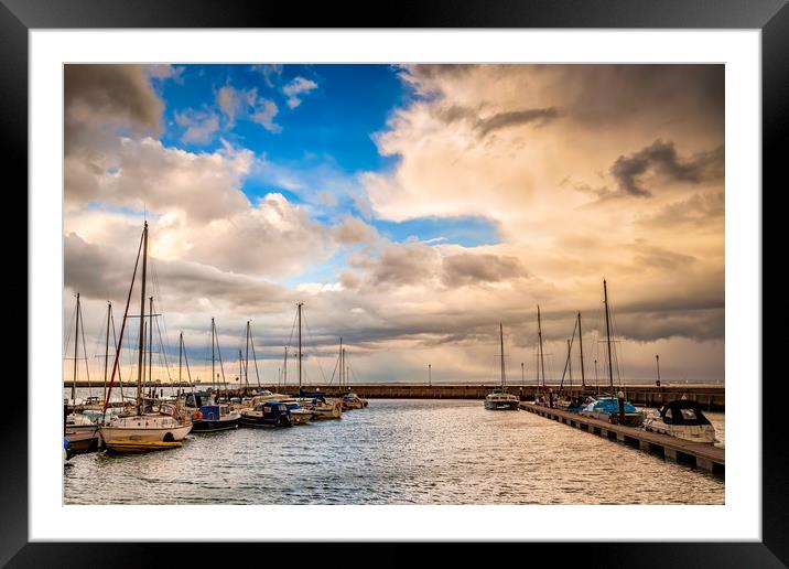 Ryde Harbour Framed Mounted Print by Wight Landscapes