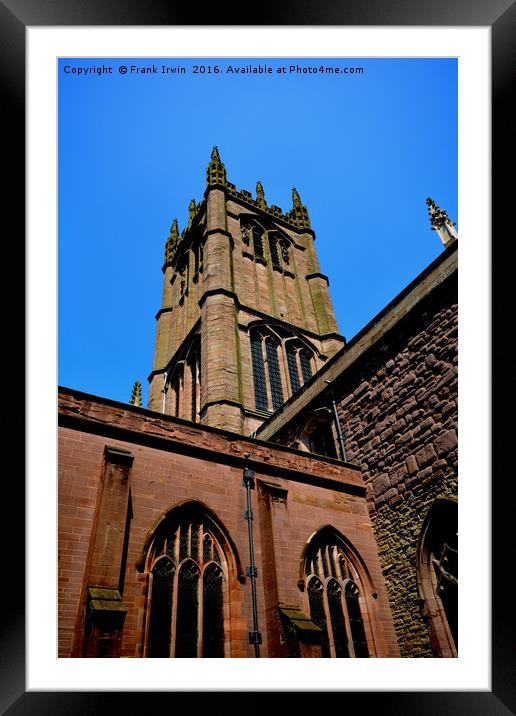 St Laurence's, Ludlow. Framed Mounted Print by Frank Irwin