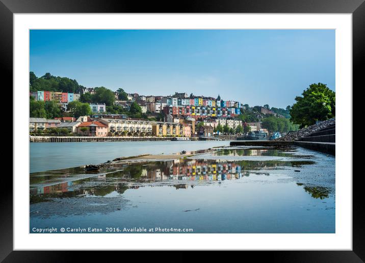 Bristol Reflected Framed Mounted Print by Carolyn Eaton