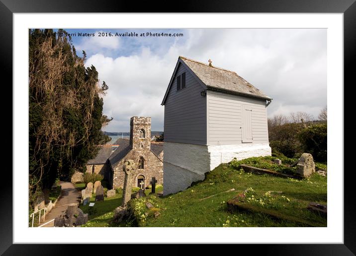 Bell Tower St Mylor Cornwall Framed Mounted Print by Terri Waters