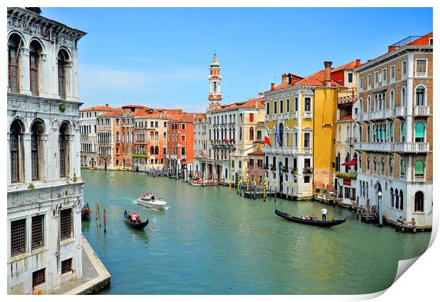 Grand Canal, Venice. Print by Michael Oakes