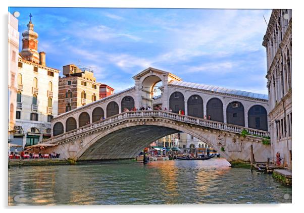 The Rialto Bridge                                Acrylic by Michael Oakes