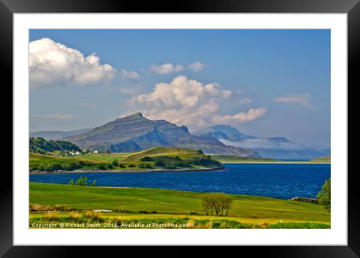 The southern end of the Trotternish Ridge #2 Framed Mounted Print by Richard Smith