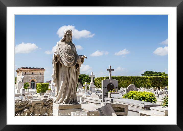 Colon Cemetery Framed Mounted Print by Jason Wells