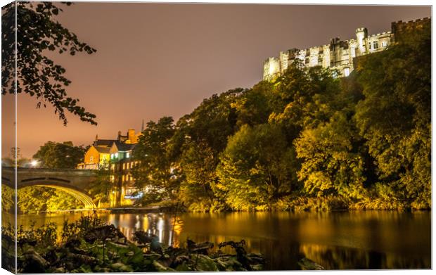 Riverside by Night........ Canvas Print by Naylor's Photography
