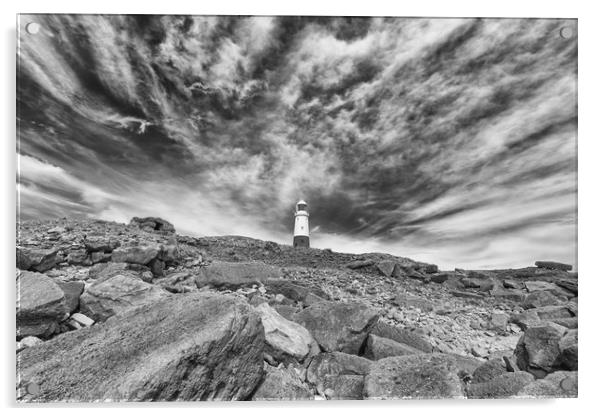 The lighthouse at Portland Bill on Dorset's Jurass Acrylic by Mark Godden