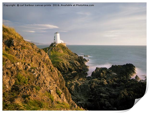 Ynys Llanddwyn Print by carl barbour canvas