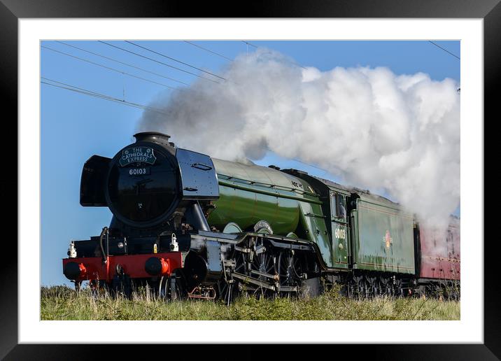 The Flying Scotsman Framed Mounted Print by keith franklin