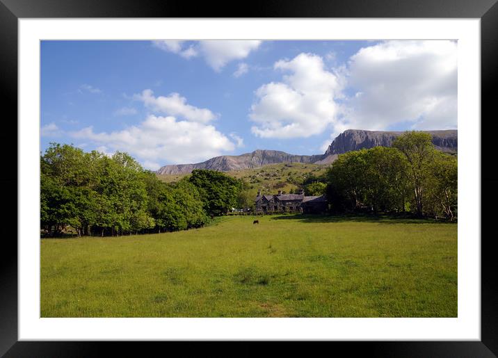 Remote Farmhouse In Snowdonia Framed Mounted Print by Harvey Hudson