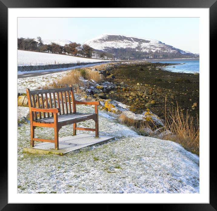 Have a seat ... enjoy the view Framed Mounted Print by Rhonda Surman