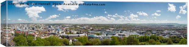 Skyline of Bristol Canvas Print by Paul Hennell