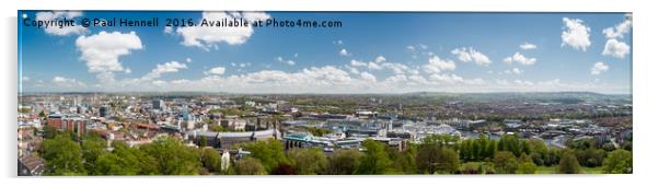 Skyline of Bristol Acrylic by Paul Hennell