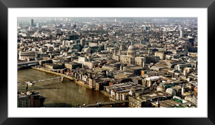 St Pauls Cathedral Framed Mounted Print by J Biggadike