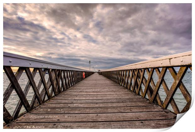 Yarmouth Pier Print by Wight Landscapes