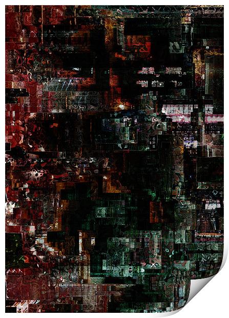 City abstraction Print by Jean-François Dupuis