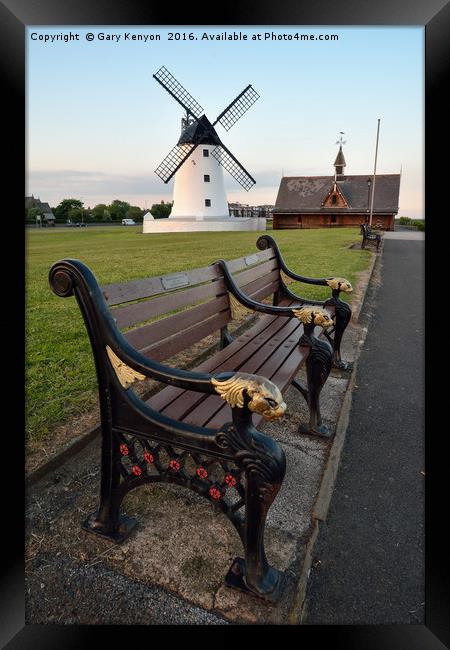 Lytham Windmill Framed Print by Gary Kenyon