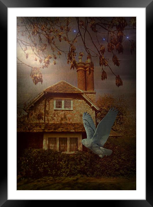 The Wise Woman's Cottage. Framed Mounted Print by Heather Goodwin