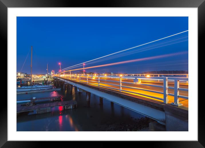 Yarmouth Swing Bridge Framed Mounted Print by Wight Landscapes