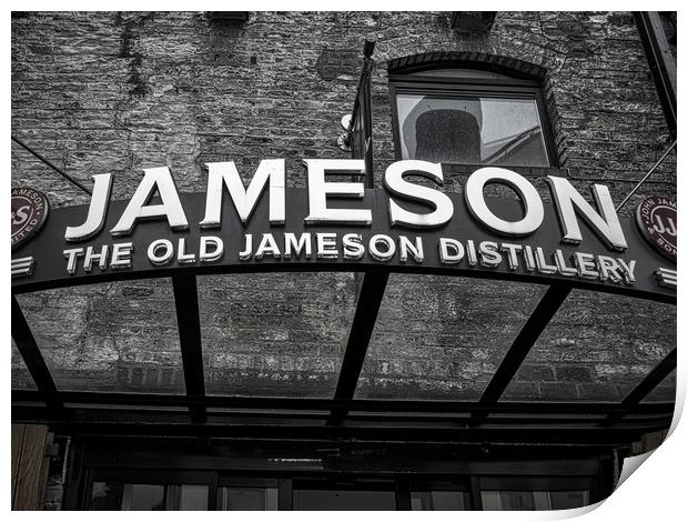Jamesons Sign Print by Mark Llewellyn