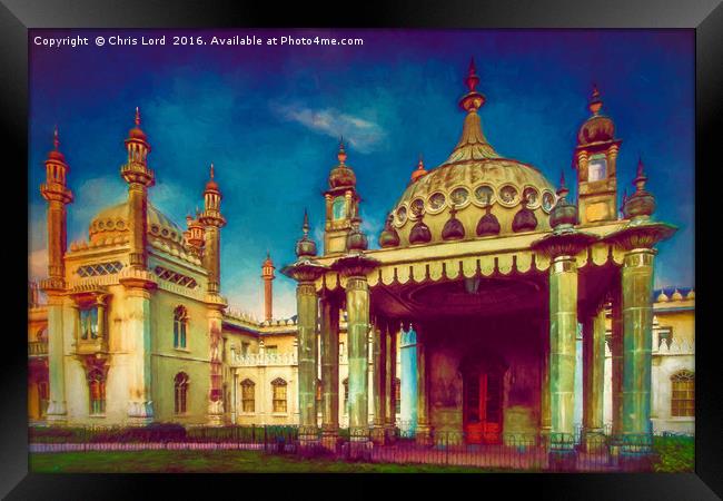 Royal Pavilion Paintography Framed Print by Chris Lord