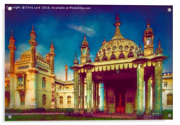 Royal Pavilion Paintography Acrylic by Chris Lord