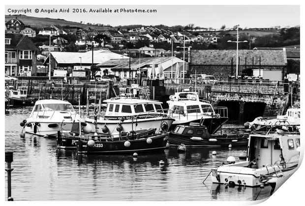 Westbay Harbour Print by Angela Aird