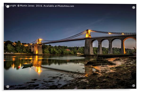 Thomas Telfords Menai Bridge Acrylic by K7 Photography