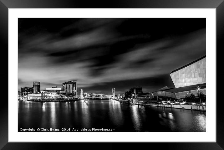 Salford Quays  Framed Mounted Print by Chris Evans