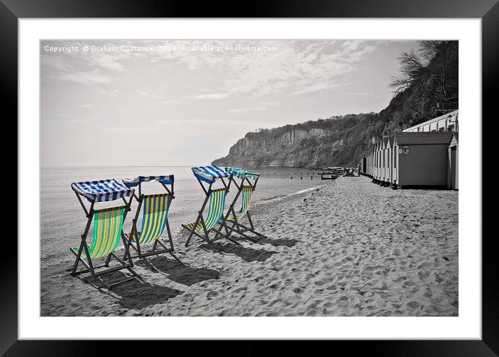 Shanklin Seafront Framed Mounted Print by Graham Custance