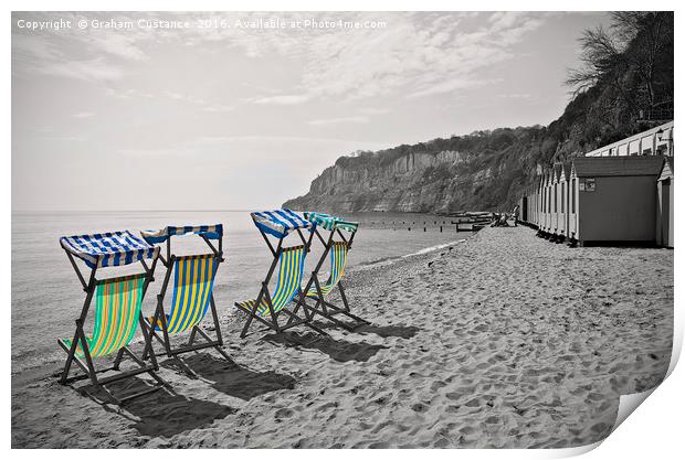 Shanklin Seafront Print by Graham Custance