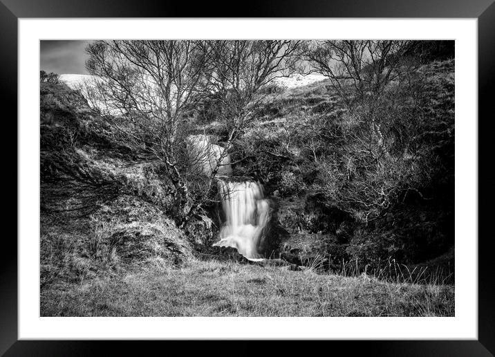 Ardvreck Castle Waterfall Framed Mounted Print by David Hare