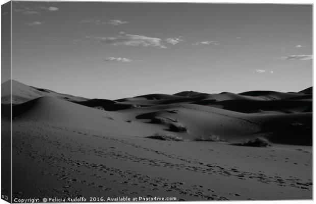 The Road Unpaved: Morocco - Mothers Natures curves Canvas Print by Felicia Rudolfo