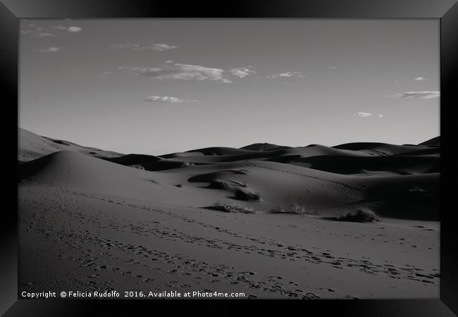 The Road Unpaved: Morocco - Mothers Natures curves Framed Print by Felicia Rudolfo