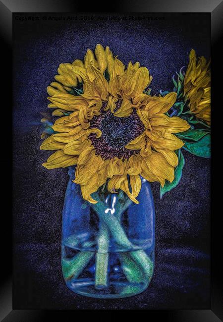 Sunflower Framed Print by Angela Aird