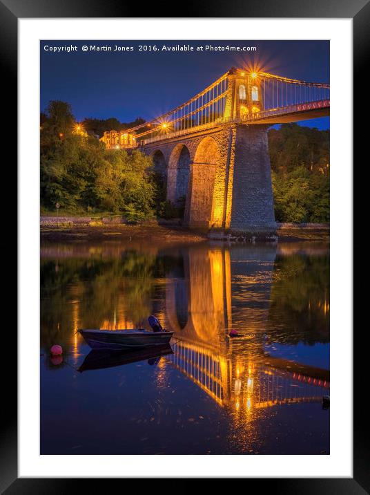 Menai Reflections Framed Mounted Print by K7 Photography
