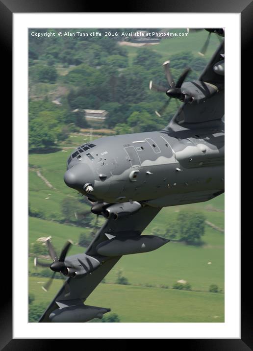 Lockheed C-130J  Hercules  Framed Mounted Print by Alan Tunnicliffe