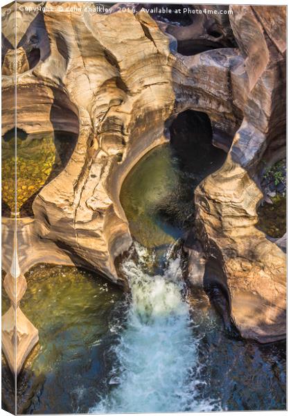 Bourkes Luck Potholes - South Africa  Canvas Print by colin chalkley