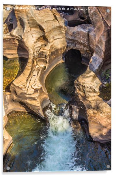 Bourkes Luck Potholes - South Africa  Acrylic by colin chalkley