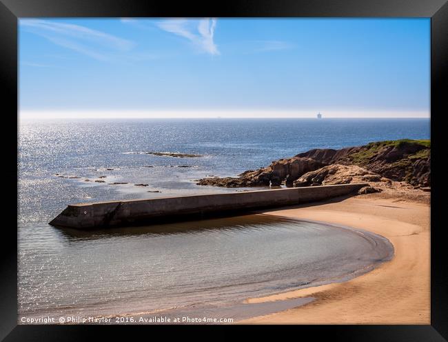 Calm at Cullercoats Bay......... Framed Print by Naylor's Photography