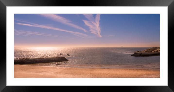 Lazy Days at Cullercoats........... Framed Mounted Print by Naylor's Photography