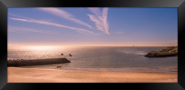 Lazy Days at Cullercoats........... Framed Print by Naylor's Photography