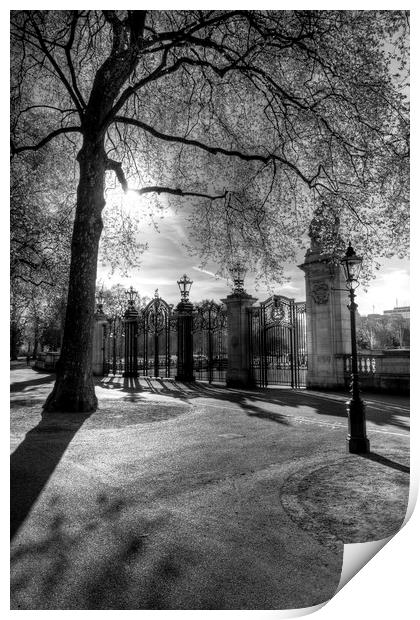 Canada Gate Green Park London Print by David Pyatt
