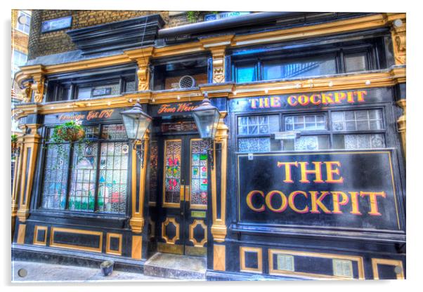 The Cockpit Pub London Acrylic by David Pyatt