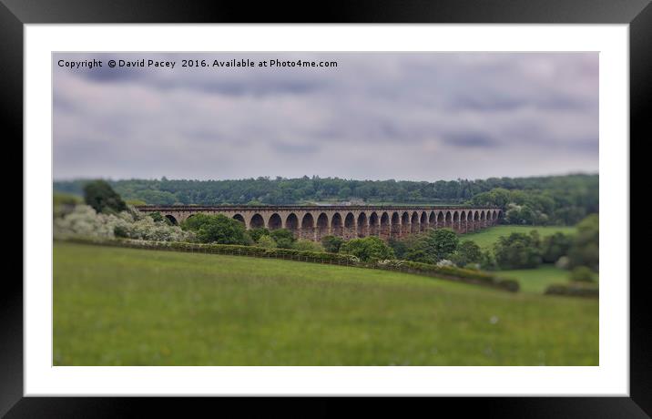 Crimple Viaduct Framed Mounted Print by David Pacey