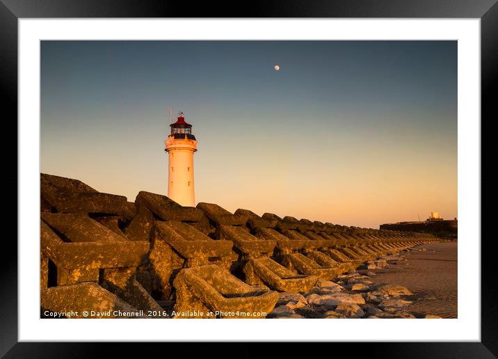 New Brighton Lighthouse  Framed Mounted Print by David Chennell