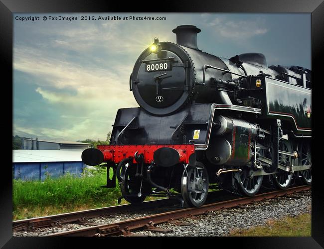 Locomotive 80080 train Framed Print by Derrick Fox Lomax