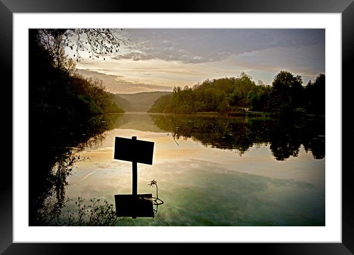 Swanbourne Lake Framed Mounted Print by graham young