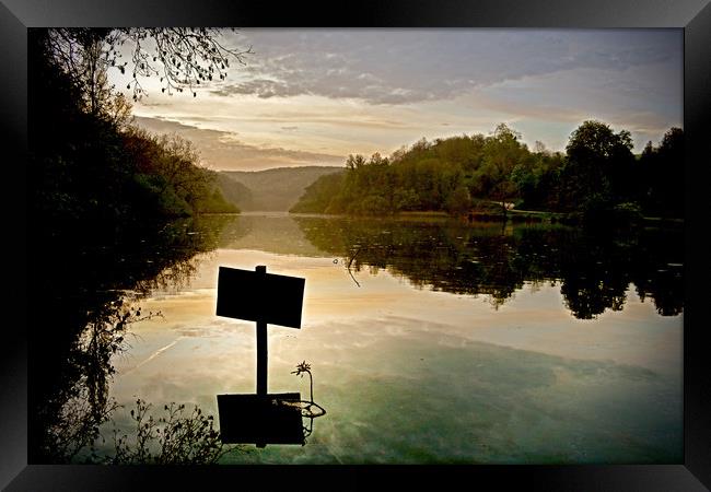 Swanbourne Lake Framed Print by graham young