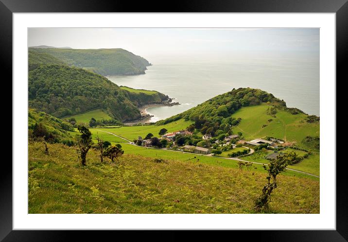 Lee Abbey, Devon Framed Mounted Print by graham young
